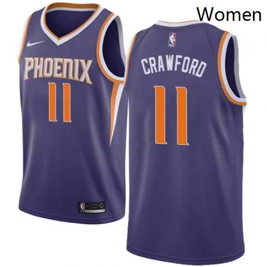 Womens Nike Phoenix Suns 11 Jamal Crawford Swingman Purple NBA Jersey Icon Edition